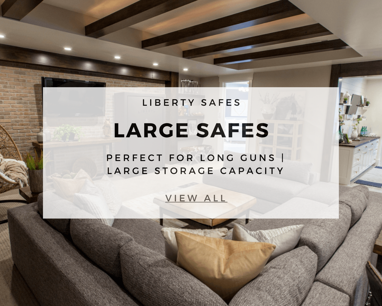 Liberty Safe in a living room setting